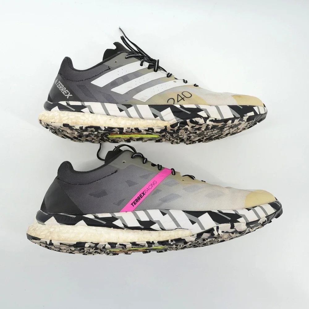 Adidas Terrex Speed Ultra Trail Running Shoes‎ Mens 11.5 White Black FW2805